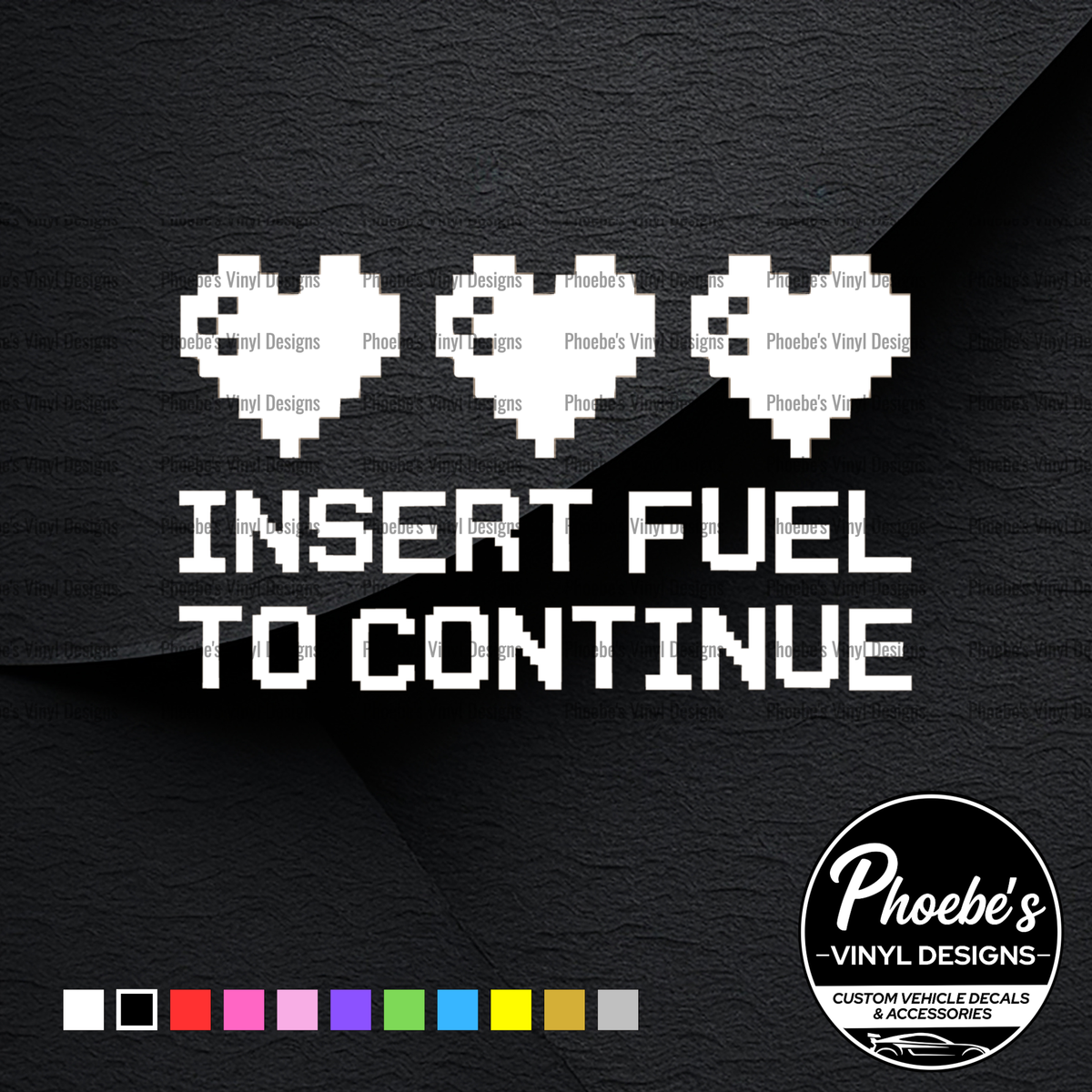 Insert Fuel Sticker/Decal