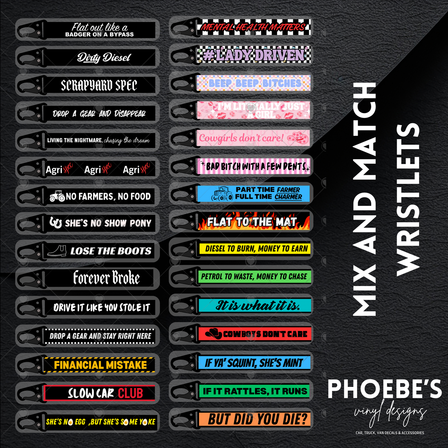 Mix and Match Wristlet/Keychain
