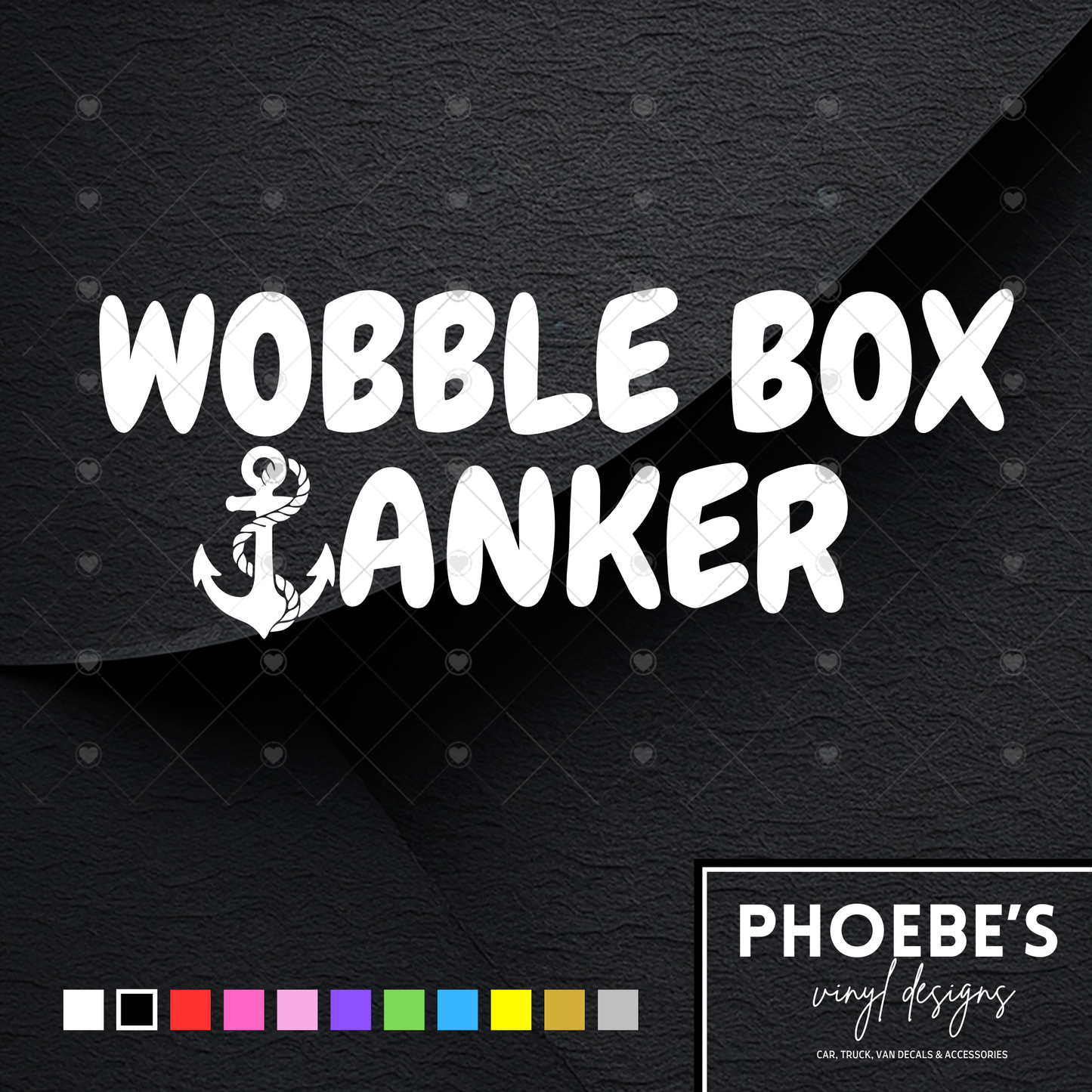 Wobble Box *anker sticker/decal