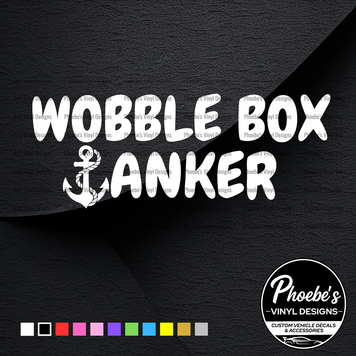 Wobble Box *anker sticker/decal