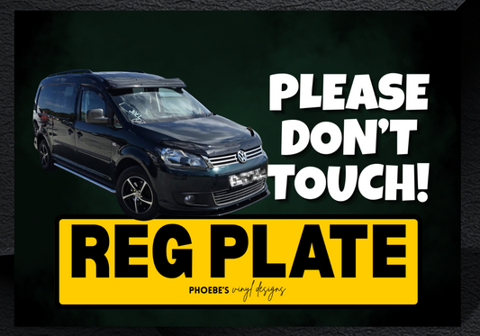 Custom Please Don't Touch Aluminium Show Board 10 x 8 inch